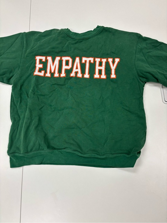 Jackets & Blazers - Empathy Graphic Crewneck Sweatshirt - Green